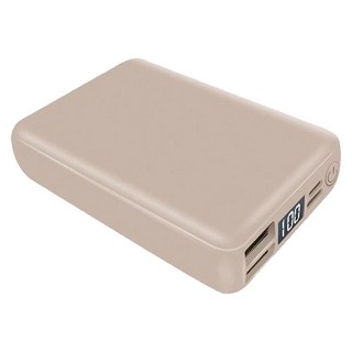 MCK 科技 PD + QC4.0 20W 全協議雙向快充 馬卡龍行動電源 10000mAh 電量顯示, MCK-SPB007, 可可奶