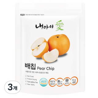 Naeiae 冷凍乾燥水果乾, 12g, 3個