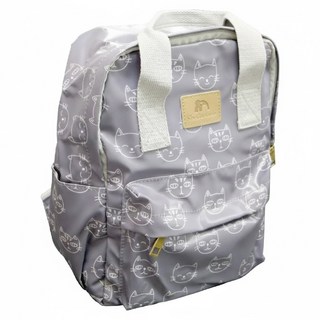 簡單生活 女款 貓咪後背包 棉、聚氯乙烯, 24 x 10 x 30cm