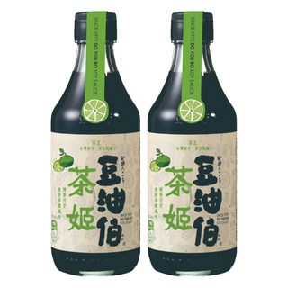 豆油伯 茶姬釀造醬油 2瓶 300ml (台灣在地茶豆 清新柑橘香氣 無添加)