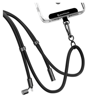 grantclassic Velvet Strap 繩來運轉 Pro 60W手機充電掛繩 USB-C to USB-C, 1.5m, 黑色, 1條