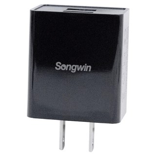 Songwin 尚之宇 雙孔快速充電器, 黑色, 1個