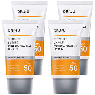 DR.WU 達爾膚 低敏物理舒緩防曬乳, 35ml, 4條