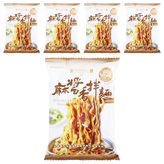 和秋 麻醬香拌麵 122g, 5包