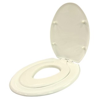 Elephant Waters 沐象 親子型馬桶蓋 牙色 台灣製造 PP材質, 45 x 37cm, 1個