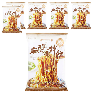 和秋 麻醬香拌麵 122g, 6包