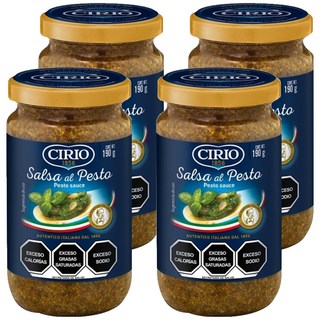 CIRIO 羅勒青醬 - 義大利麵醬, 190g, 4罐