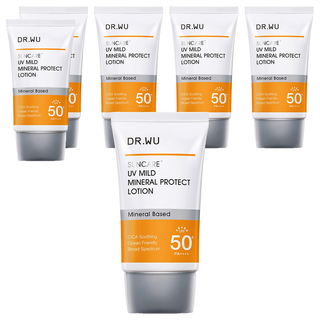 DR.WU 達爾膚 低敏物理舒緩防曬乳, 35ml, 6條