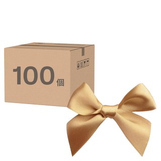 Maket Gamseong 禮物包裝成品緞帶 100入, 金色, 100個, 8cm