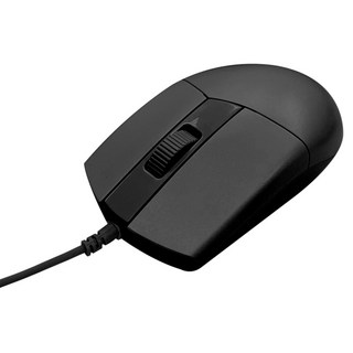 i-gota 愛購它 商務美型USB有線滑鼠 1600DPI USB A公介面 人體工學外觀, M1801, 黑色