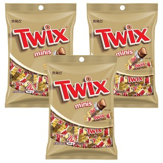 Twix 特趣 迷你焦糖夾心巧克力, 160g, 3包