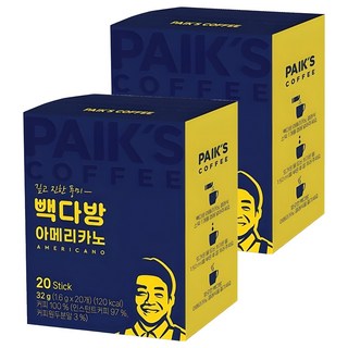 PaikSCoffee 美式咖啡條咖啡, 1.6g, 2個, 20入