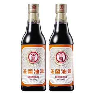 金蘭油膏，經典台灣味，590ml，讓料理呈現誘人的醬色和濃郁的醬香, 2瓶