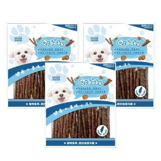 Qt baby 特濃牛捲條 新鮮牛肉製成 營養高分 純手工低溫烘烤 低脂無負擔 110g 台灣產 犬用, 3包