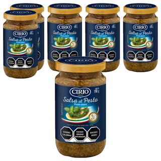 CIRIO 羅勒青醬 - 義大利麵醬, 190g, 6罐
