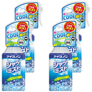 Hakugen 白元 衣物涼感噴霧, 薄荷香味, 300ml, 4瓶