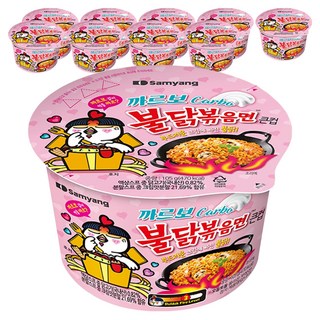 불닭볶음면 까르보 큰컵 105g, 10개