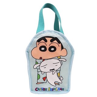 SIMPLE HOUSE 簡單工房 蠟筆小新造型飲料提袋, 睡衣 淺藍色, 1個