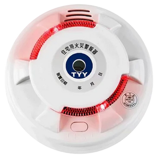 TYY 永揚消防 定溫式偵熱型住宅用火災警報器 YDT-H02 搭配高效能鋰電池 電池壽命約10年 附自動測試功能 環狀閃光警示燈, 1個