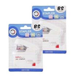 ICores Balshun 迷你釘書機 + 釘書針組, 白色, 2組