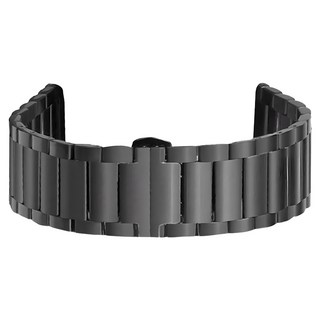 DC NET WORK 直流網絡 Galaxy Frontier/Gear S3/Watch 3 22mm 霧面金屬錶帶 (相容 45/46mm), 黑色的, 1個