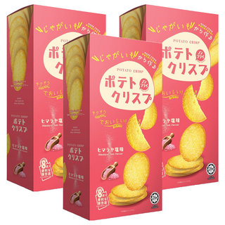 Win2 馬鈴薯脆餅 喜瑪拉雅鹽味 日本版 8個入便利包, 160g, 3盒