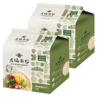 老鍋米粉 蔬食風味湯米粉 4包Set, 100%純米米粉, 240g, 2袋