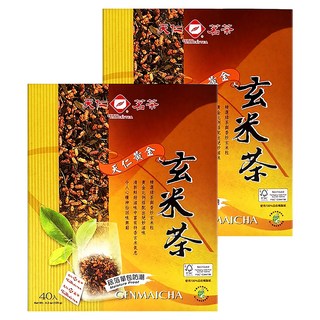 天仁茗茶 黃金玄米茶, 3g, 40包, 2盒