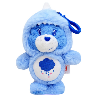 Care Bears 療癒立體造型絨毛公仔鑰匙圈掛飾 兔子款 恐龍款, 18cm, 恐龍藍, 1個