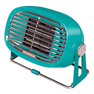wonder 旺德電通 復古風陶瓷電暖器 WH-W26F, 防火阻燃材質，PTC陶瓷發熱，機身角度可旋轉100度, 混色