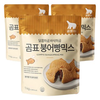 韓國 Dhflour 鯛魚燒預拌粉, 3個, 1kg