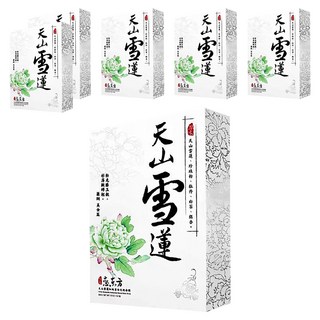 豐台灣 天山雪蓮天絲面膜，修護亮白，維持肌膚彈性緊緻、鎖水保濕, 5片, 6盒