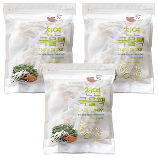 천연국물팩 10p, 160g, 3개