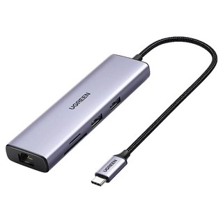 UGREEN 綠聯 七合一多功能USB-C集線器, 單色, 1個