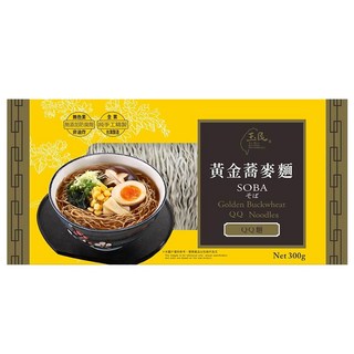 玉民 黃金蕎麥QQ麵 - Q彈有嚼勁 健康美味 快速料理, 300g, 1包