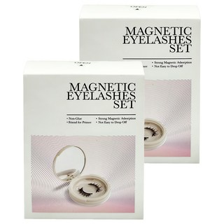 量子磁力假睫毛套組 免膠 容易使用, 2組, A山茶花