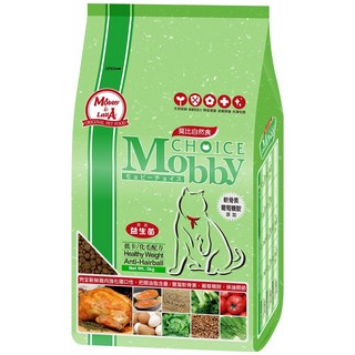Mobby 莫比 貓用低卡化毛配方乾飼料, 雞肉 + 米, 3kg, 1袋