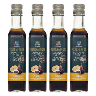 毓秀私房醬 和風柚香醬, 低油脂低熱量沙拉醬, 250公克±9公克, 280g, 4瓶