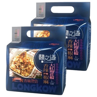 龍口 麵之道 拌麵 香辣椒麻 使用大紅袍花椒 椒香四溢 Q彈帶勁, 8包