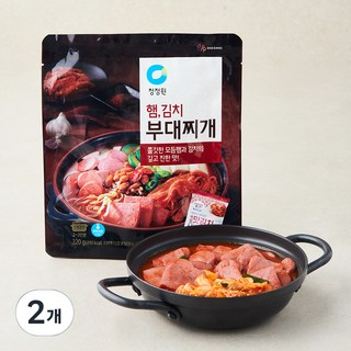 청정원 햄 김치 부대찌개 냉장, 320g, 2개