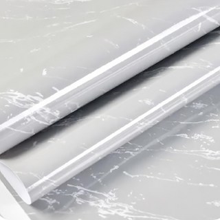 大理石 防水自黏壁紙 PVC材質, 40 x 100cm, 古堡灰, 4個