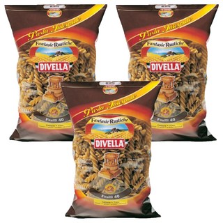 DIVELLA 德威樂 全麥螺旋麵, 500g, 3包