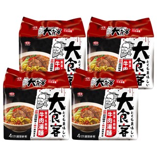 味王 大食客 酸菜麻辣牛肉湯麵 93g, 16包