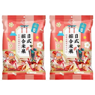 屹兆莊活力本味 日式綜合米果 多層次口感 香酥爽脆, 110g, 2袋