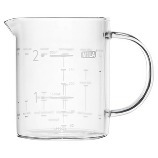 MILA 經典咖啡配方量杯 ML-G813, 350ml, 透明色, 1個