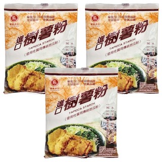 義峰食品 樹薯粉 200g, 可用於中西料理，炸魚、炸雞等油炸物, 3包