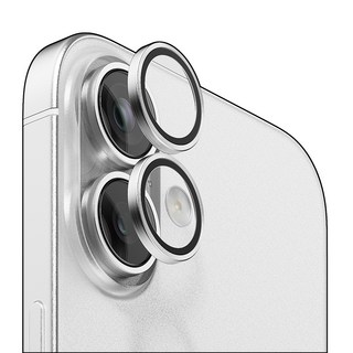 VICXXO 防摔配件指南 iPhone 後置相機鏡頭環強化玻璃手機保護膜白色, 1套