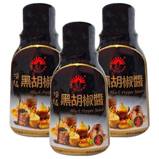 新光洋菜 頂級黑胡椒醬 素, 300g, 3瓶