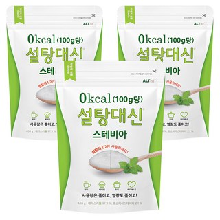 설탕대신 스테비아, 400g, 3개