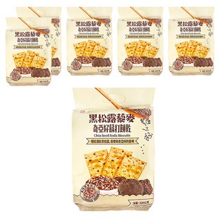 福伯 黑松露藜麥奇亞籽蘇打餅乾, 320g, 6袋